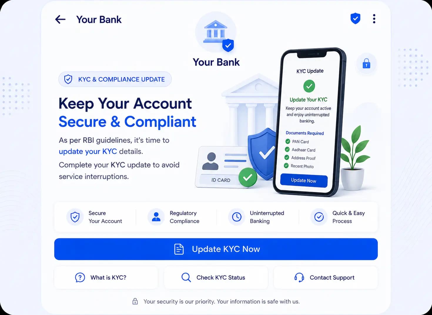 RCS banking use case: KYC Update & Compliance Communication