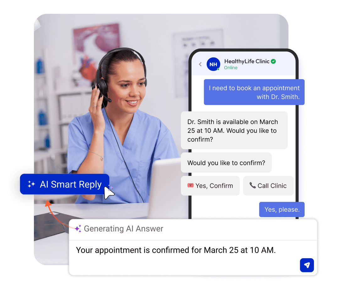 Ask a question about RCS messaging for healthcare
