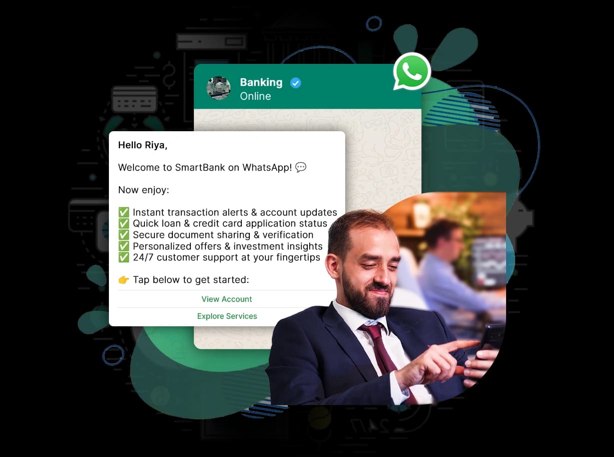 WhatsApp Business API for FinTech- wallet, KYC, and loan notifications on WhatsApp