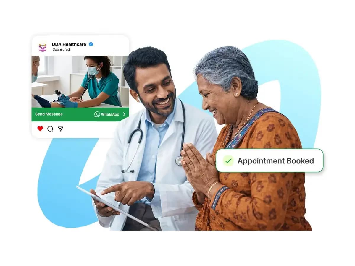 WhatsApp API Healthcare dashboard- patient appointment reminders, lab report notifications, and prescription refill automation