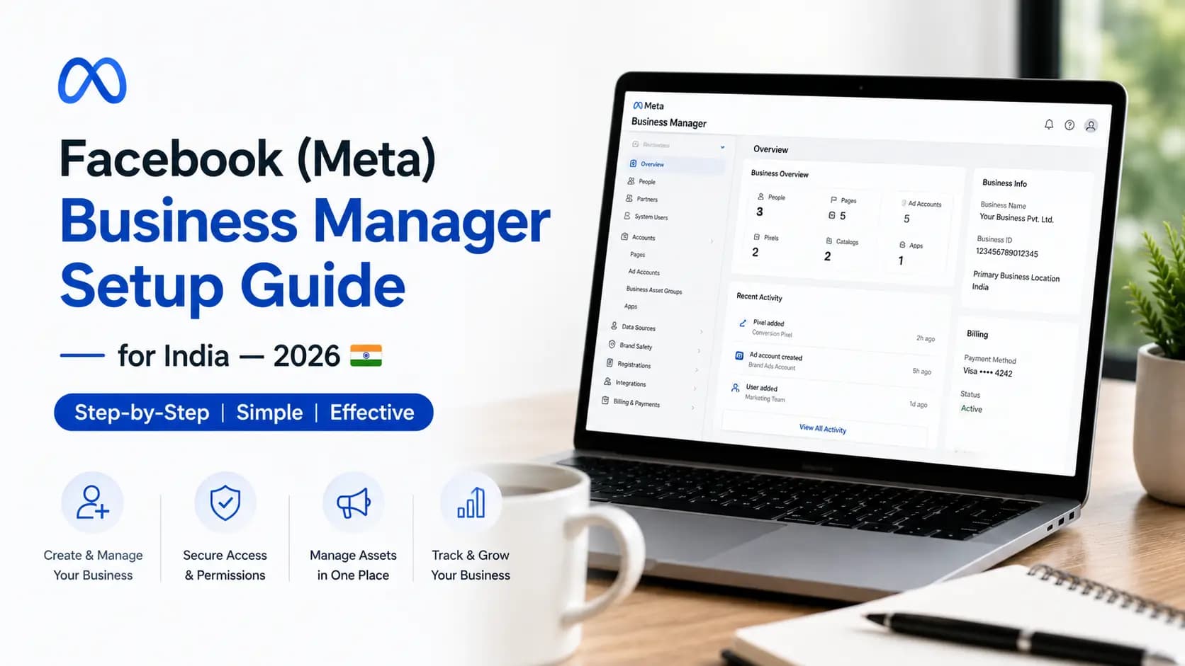 Facebook (Meta) Business Manager Setup Guide for India- 2026