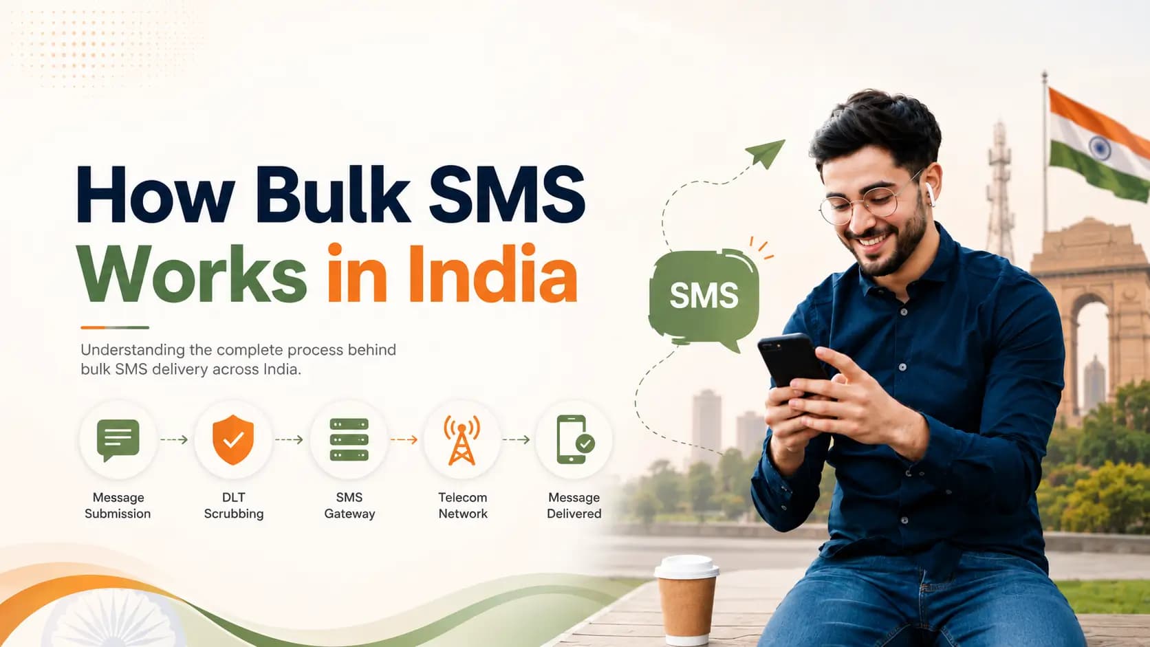 How Bulk SMS Works in India: Process, SMS Gateway & Delivery Explained