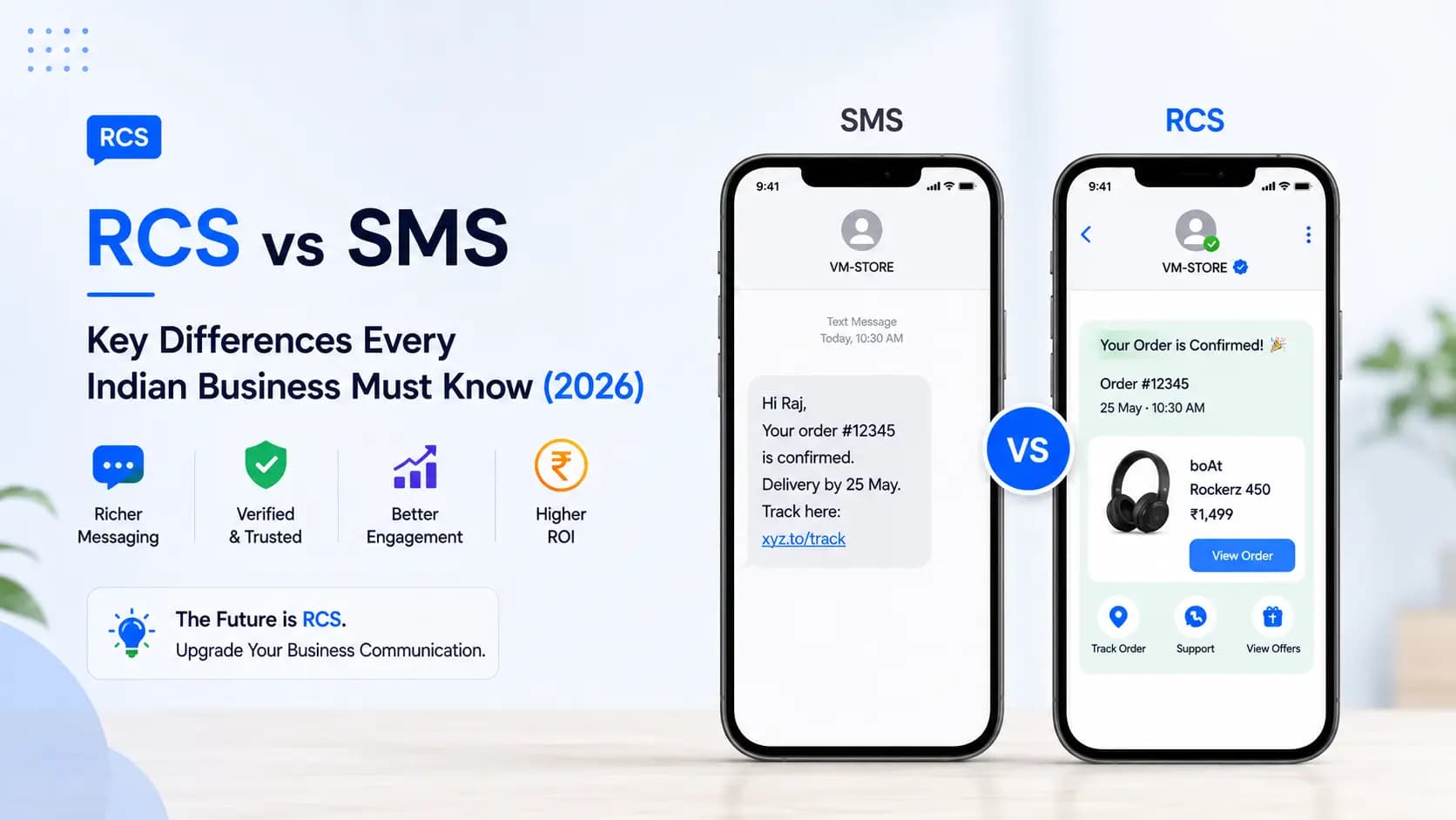 RCS vs SMS: Key Differences Every Indian Business Must Know (2026)