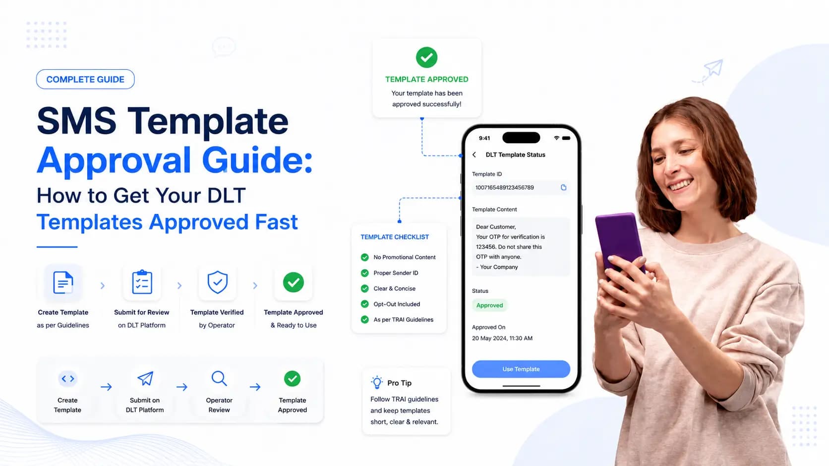 SMS Template Approval Guide: How to Get Your DLT Templates Approved Fast