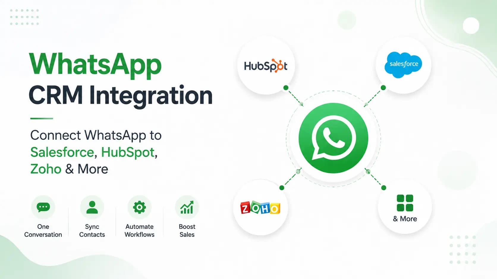 WhatsApp CRM Integration- Connect WhatsApp to Salesforce, HubSpot, Zoho & More