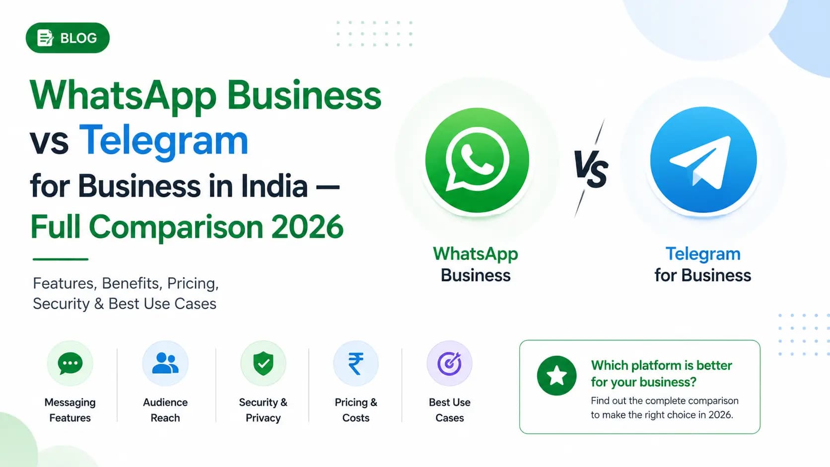 WhatsApp Business vs Telegram for Business in India- Full Comparison 2026
