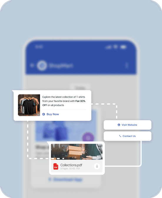 RCS Messaging hover