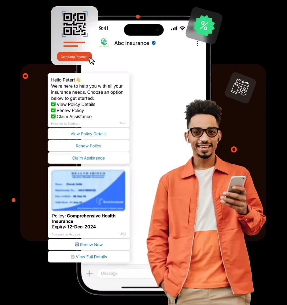 WhatsApp API for Insurance- policy renewal reminders, premium alerts, and claims status updates dashboard